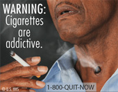 An example of the new cigarette warning labels.