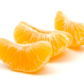 Segmented orange slices