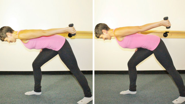 one weight lift barre exercise